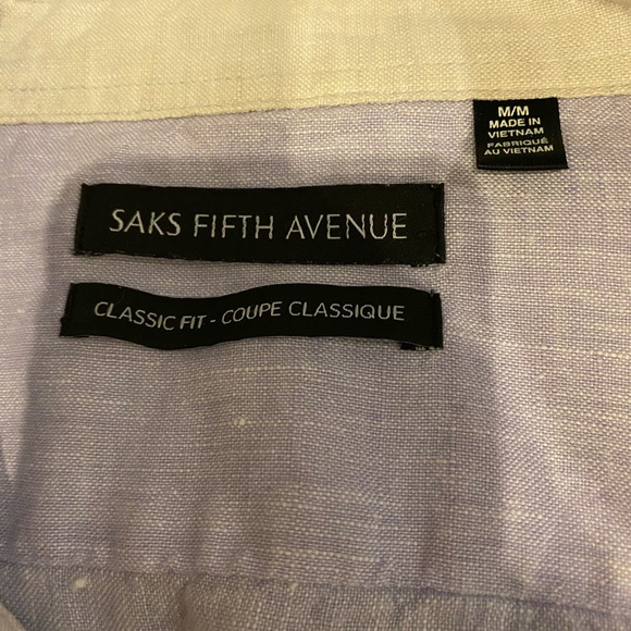 Saks fifth avenue shirt sleeve dress shirt - Picture 3 of 3